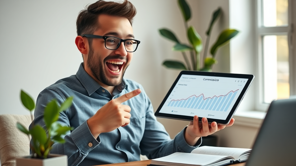 business owner reviewing online commission dashboard for best affiliate programs