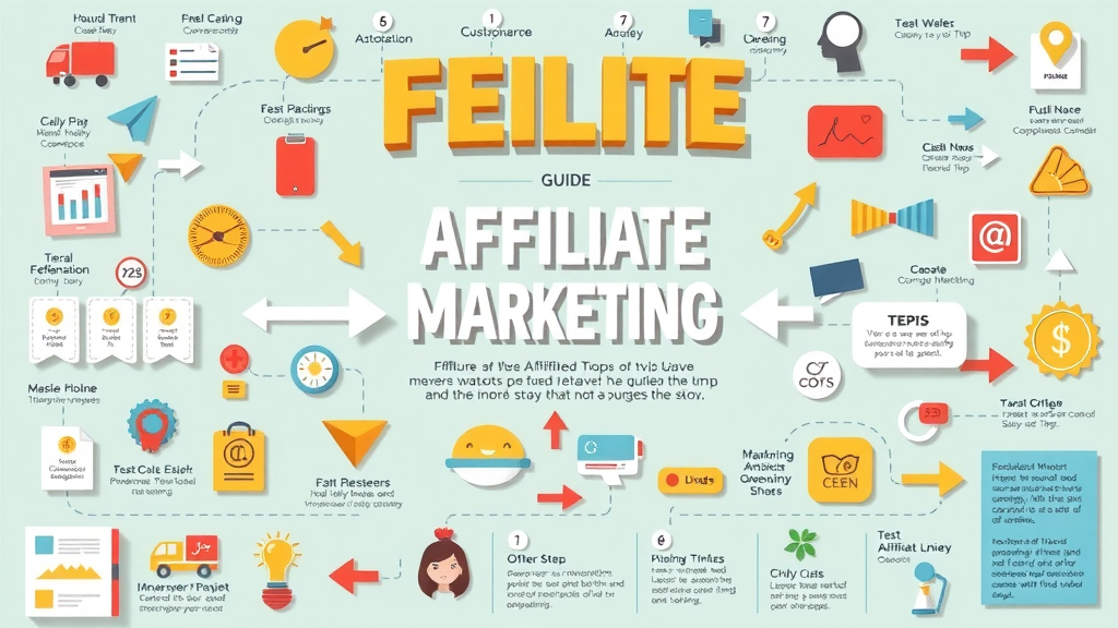 visual guide to affiliate marketing for beginners with steps, guides, and tips
