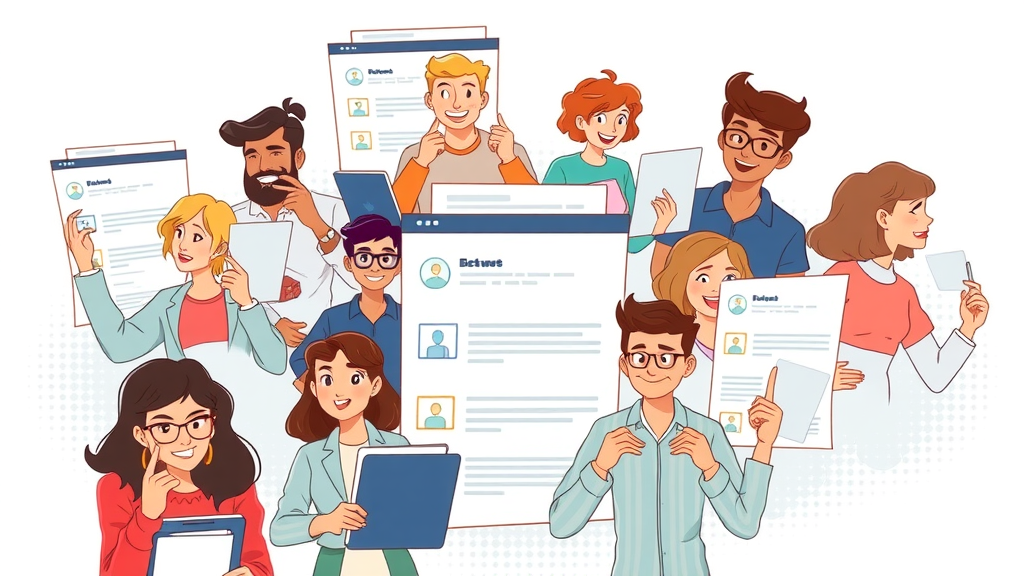 dynamic collage of engaging blog post types for affiliate marketing, blog post conversion strategies